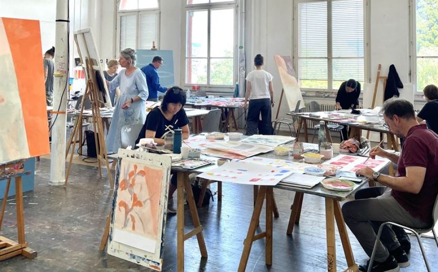 Abstrakte Malerei in der Praxis – Malen & Zeichnen in Zürich