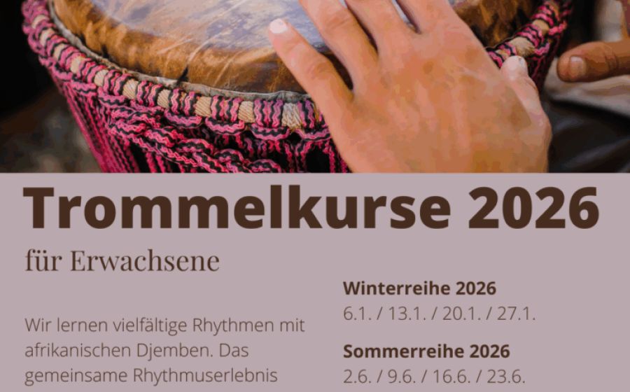 Trommelkurs mit afrikanischen Djembes – Musik & Tanz in Bremgarten