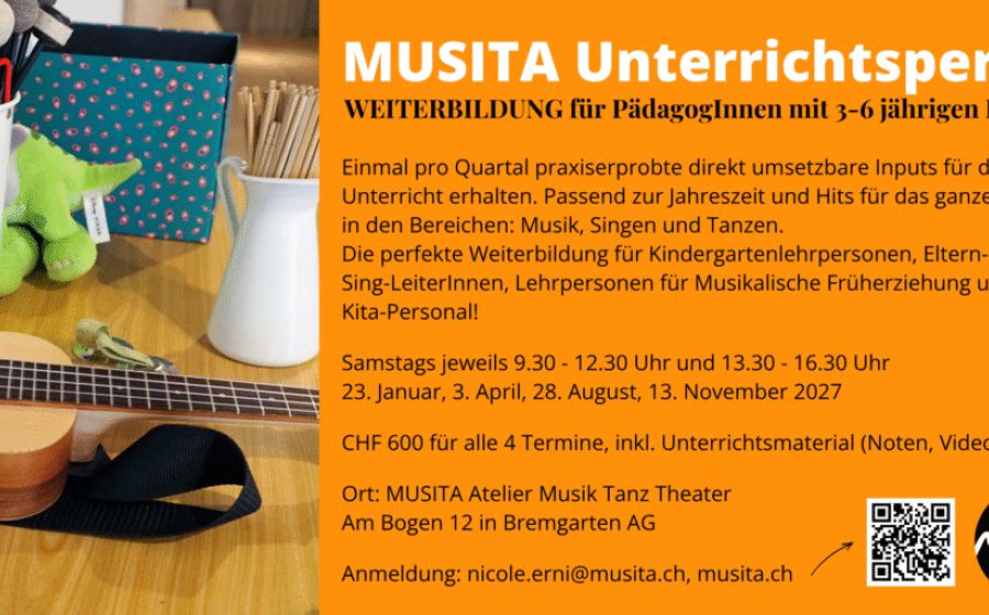 MUSITA Unterrichtsperlen 2027 – Musik & Tanz in Bremgarten