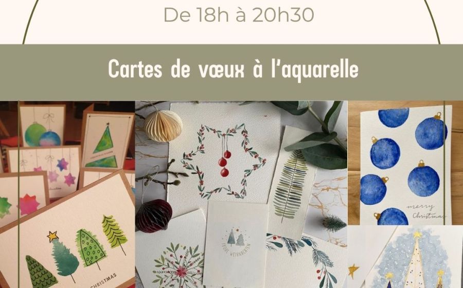 Cartes de vœux à l'aquarelle – Malen & Zeichnen in Font