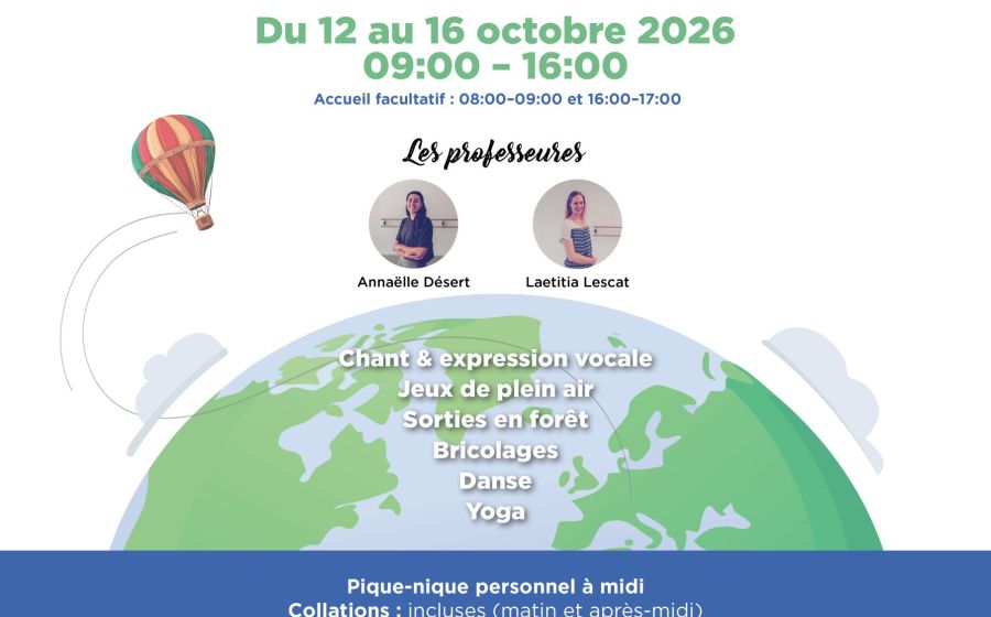 Stage automne 2026 «Tour du monde» – Musik & Tanz in Granges-Paccot