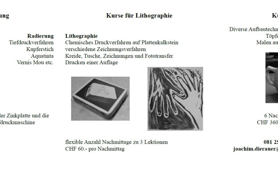 Töpferkurs im Atelier Chur – Handwerk & DIY in Chur