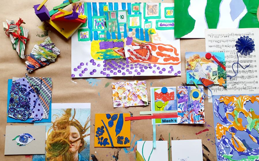 Visions-Collage fürs neue Jahr – Malen & Zeichnen in Luzern