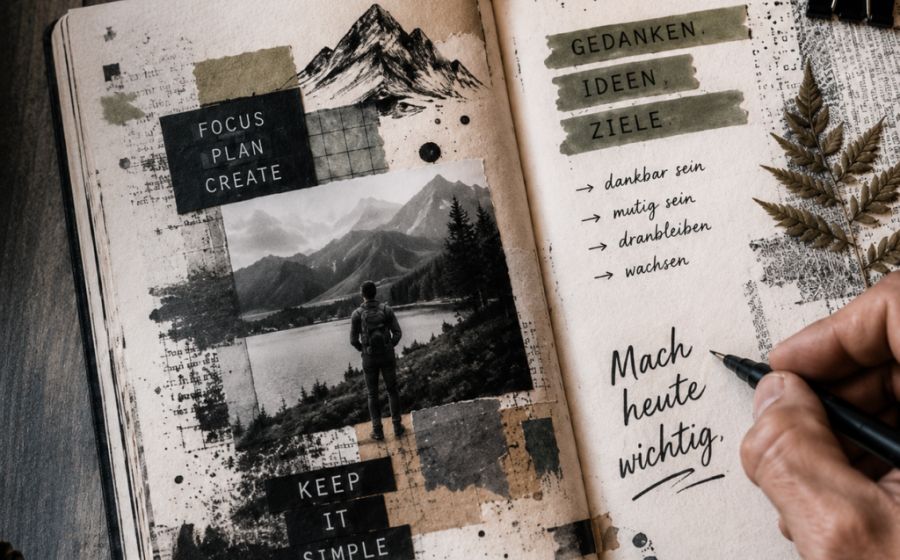 Art Journaling – Weg von der digitalen Welt (Nachmittag) – Malen & Zeichnen in Goldach