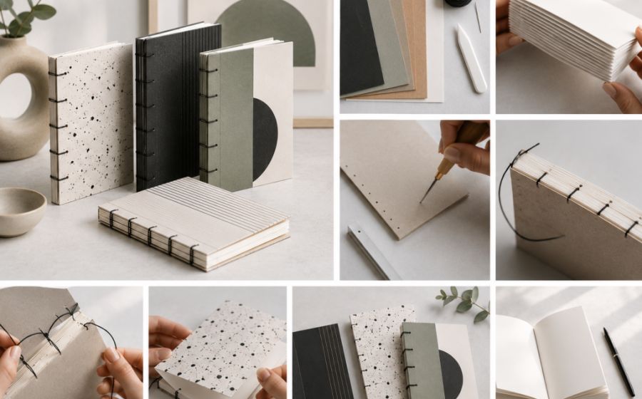 Notizbücher selber binden – Handwerk & DIY in Goldach