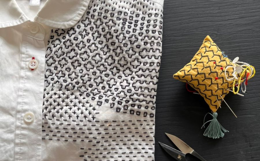 Sashiko: Japanische geometrische Sticktechnik – Handwerk & DIY in Wil