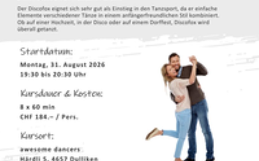 Discofox (alle Levels) – Musik & Tanz in Dulliken