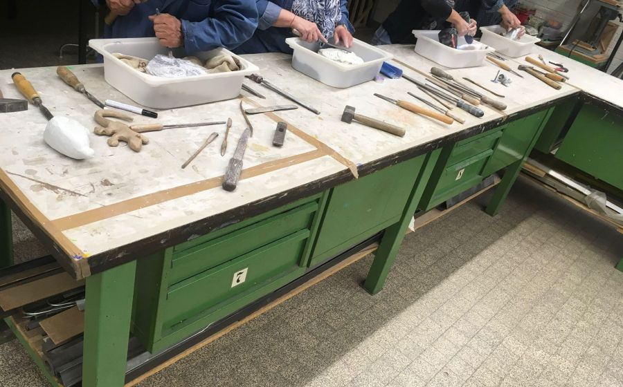 Scultura su pietra morbida – corso base – Handwerk & DIY in Giubiasco