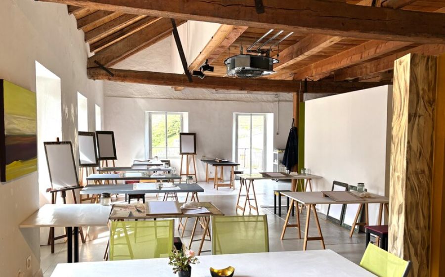 Kunstwochenende: Malen mit Pigmenten und Mischtechniken – Malen & Zeichnen in Verscio