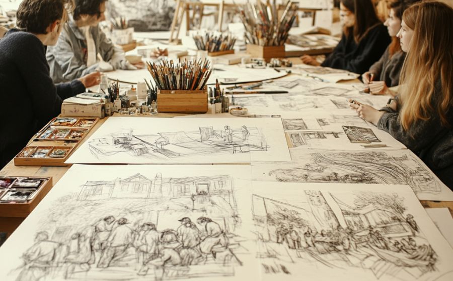 Cours de dessin hebdomadaires – Malen & Zeichnen in Vevey