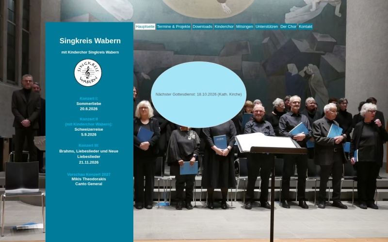 Vorschau der Webseite von Singkreis Wabern – Kinderchor