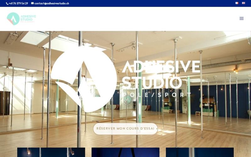 Vorschau der Webseite von Adhesive Studio