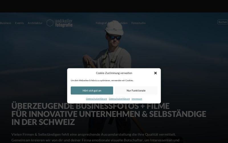 Vorschau der Webseite von Andi Keller Fotografie + Film (Fotokurse St. Gallen)