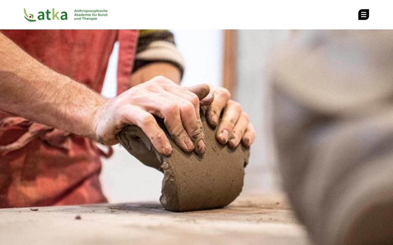 Vorschau der Webseite von a t k a – Anthroposophische Akademie für Kunst und Therapie