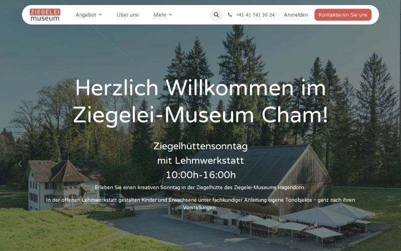 Vorschau der Webseite von Ziegelei-Museum (Lehmwerkstatt)