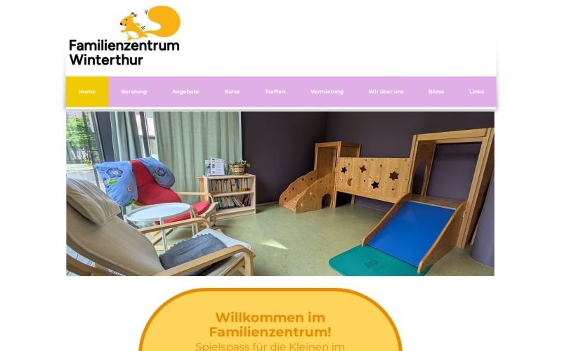 Vorschau der Webseite von Familienzentrum Winterthur – Kreative Werkstatt