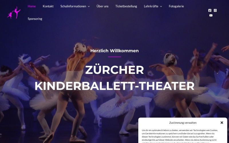 Vorschau der Webseite von Zürcher Kinderballett-Theater