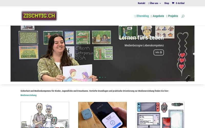 Vorschau der Webseite von zischtig.ch – Kurse «Am Tablet Mangas zeichnen»