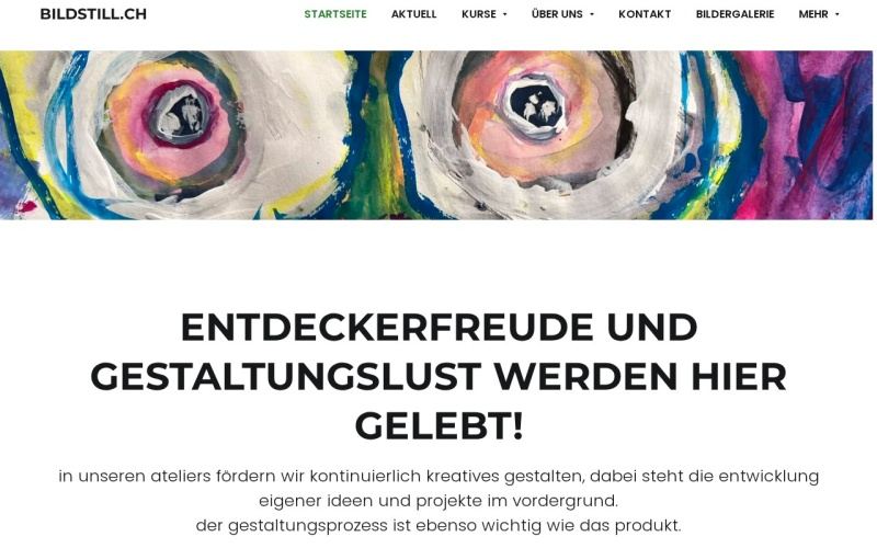 Vorschau der Webseite von Bildstill* Bildschule Züri-Unterland