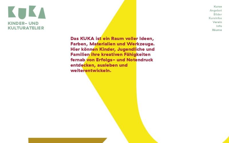 Vorschau der Webseite von KUKA Kinder- und Kulturatelier Emmenbrücke