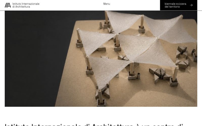 Vorschau der Webseite von i2a Istituto Internazionale di Architettura Lugano